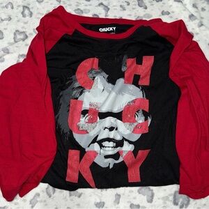 torrid Black & Red Chucky Graphic Long-Sleeve Tee